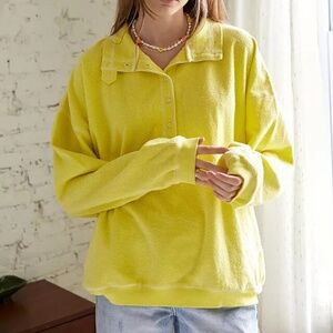 Out From Under‎ • Jacintha Reverse Henley Sweatshirt